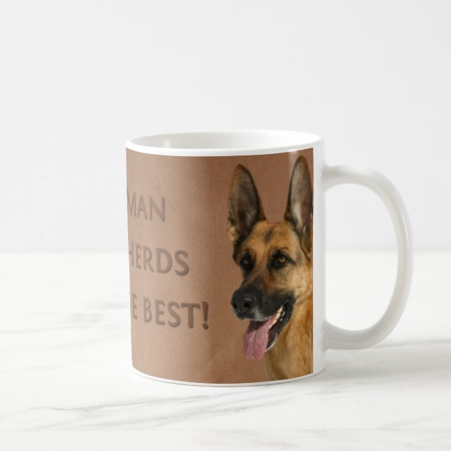Café Taza del perro de pastor alemán (Derecha)