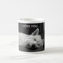 Taza del perro de Westie - TE AMO…