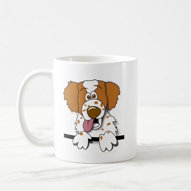 Café Taza del perro del dibujo animado del perro de (Izquierda)