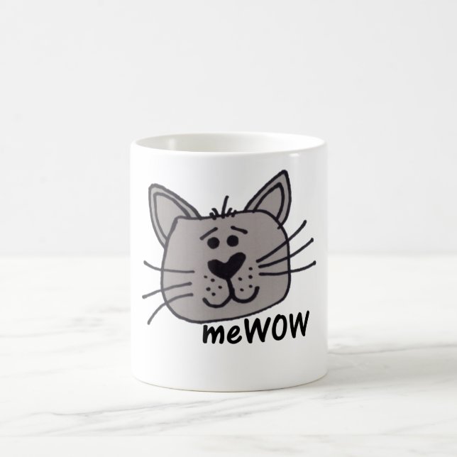 Café Taza del personalizable de MeWOW del gato (Centro)