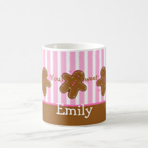 Café Taza del personalizado del pan de jengibre del