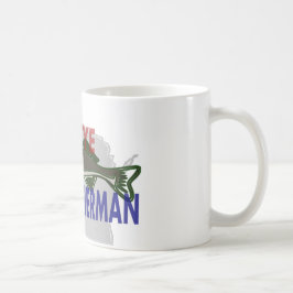 Café Taza del pescador de los leucomas de Wisconsin