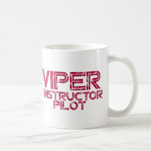 Café Taza del piloto del instructor de la víbora