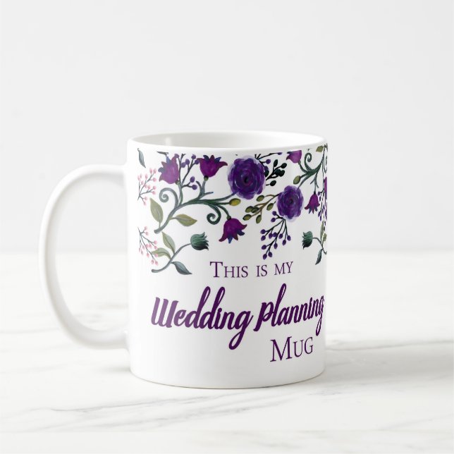 Café Taza del planeamiento de la boda, taza del regalo (Izquierda)