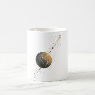 Café Taza del planeta celestial Tránsito Quemado de Mer
