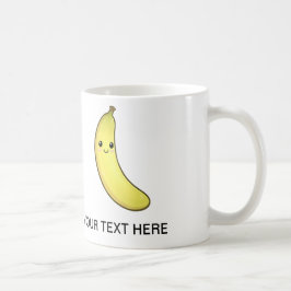 Café Taza del plátano de la fruta de Kawaii