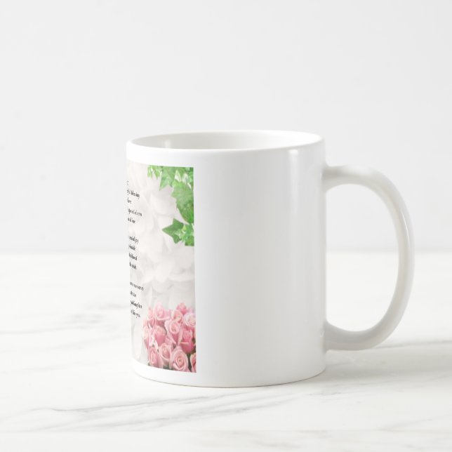 Café Taza del poema de la ahijada de las flores (Derecha)