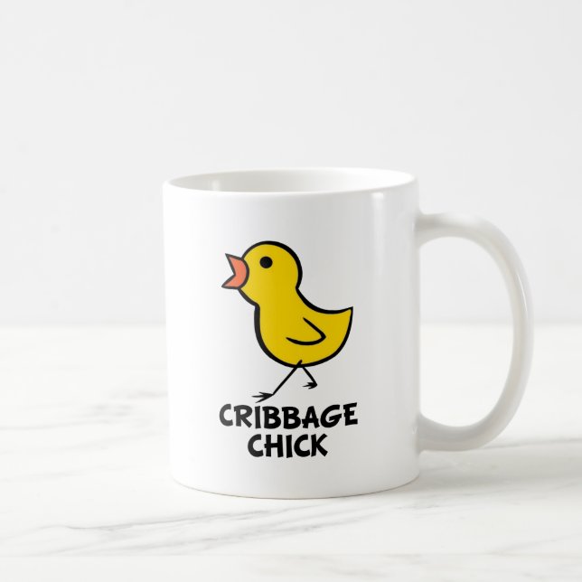 Café Taza del polluelo de Cribbage (Derecha)