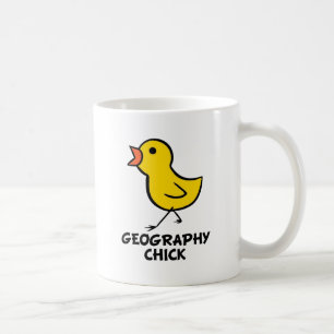 Café Taza del polluelo de la geografía