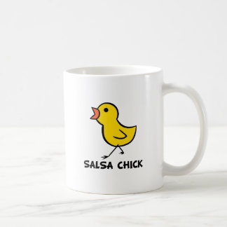 Café Taza del polluelo de la salsa