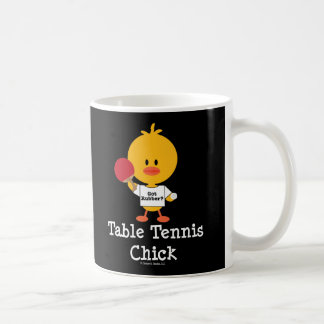 Café Taza del polluelo de los tenis de mesa