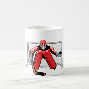Café Taza del portero de hockey sobre hielo