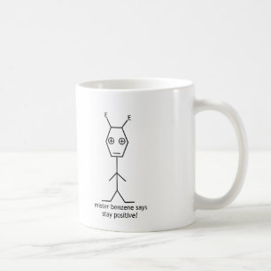 Café taza del positivo de la estancia del benceno del