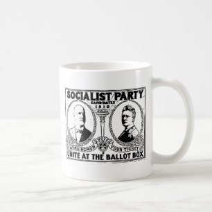 Café Taza del poster de la campaña de Eugene Debs