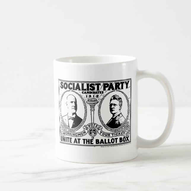 Café Taza del poster de la campaña de Eugene Debs (Derecha)
