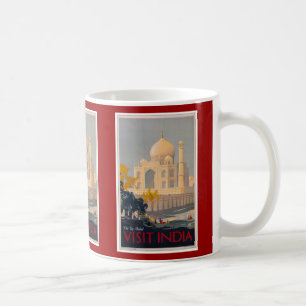 Café Taza del poster del Taj Mahal - la India de la