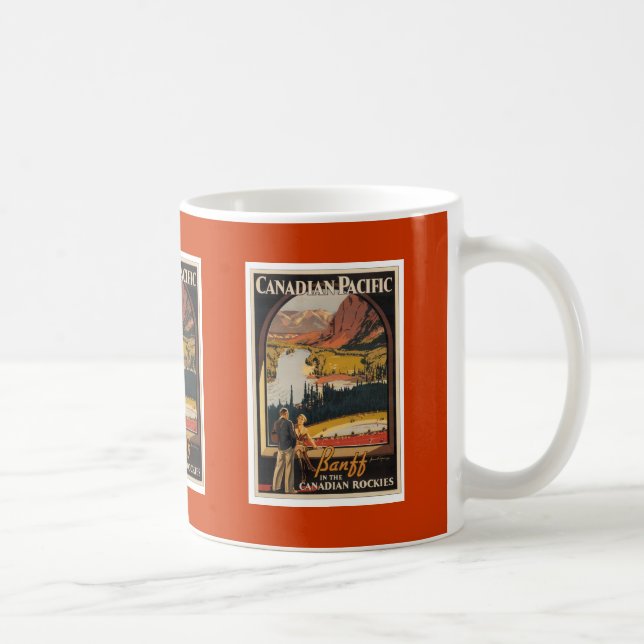 Café Taza del poster del viaje de Rockies del (Derecha)