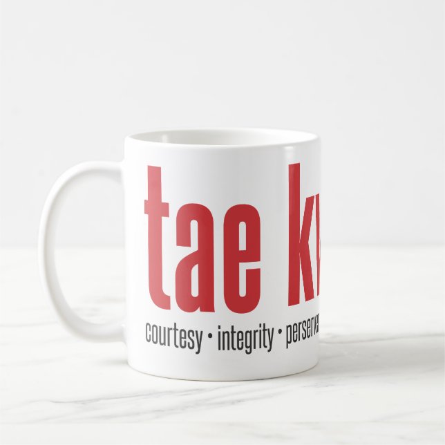 Café Taza del principio de 202 el Taekwondo (Izquierda)