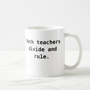 Café Taza del profesor de matemáticas - retruécano