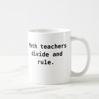 Café Taza del profesor de matemáticas - retruécano