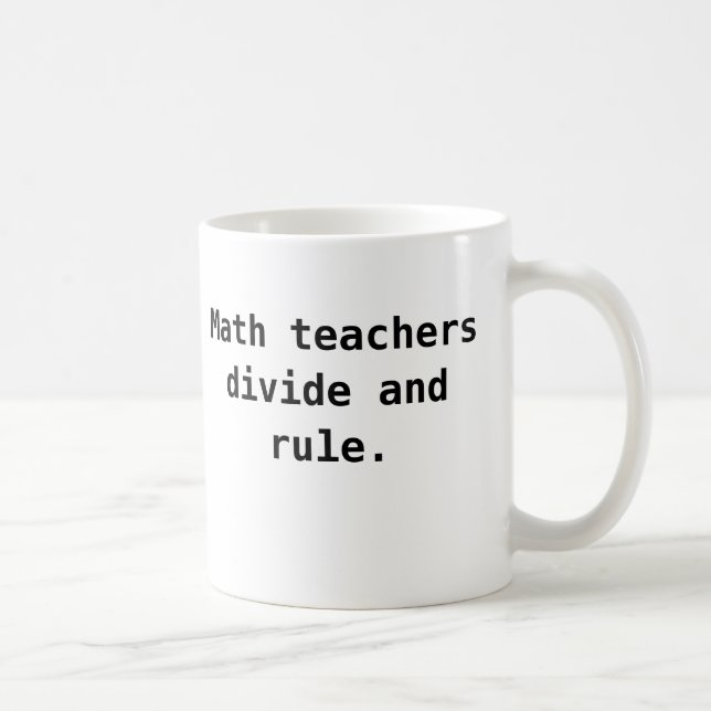 Café Taza del profesor de matemáticas - retruécano (Derecha)