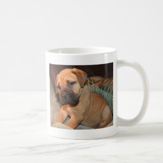 Café taza del puppie del mastín de toro