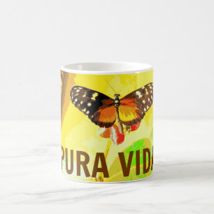 Café Taza del recuerdo de Costa Rica de la mariposa de