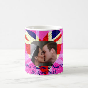 Café Taza del recuerdo real de Guillermo que se casa y