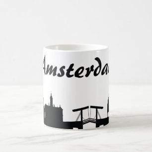 Café Taza del regalo de la señal de Amsterdam