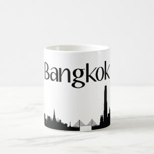 Café Taza del regalo de la señal de Bangkok, Tailandia