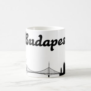 Café Taza del regalo de la señal de Budapest Hungría