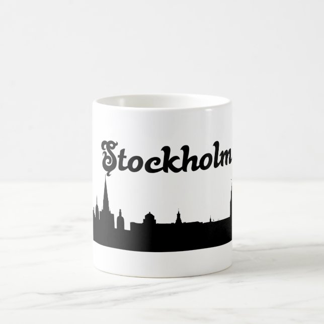 Café Taza del regalo de la señal de Estocolmo Suecia (Centro)