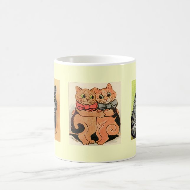 Café Taza del regalo de los gatos de Louis Wain del (Centro)