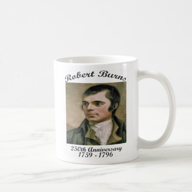 Café Taza del regalo de Robert Burns (Derecha)