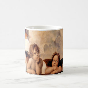 Café Taza del regalo del ángel de la querube de Raphae