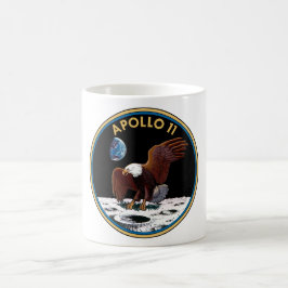 Café Taza del remiendo de la misión de Apolo 11