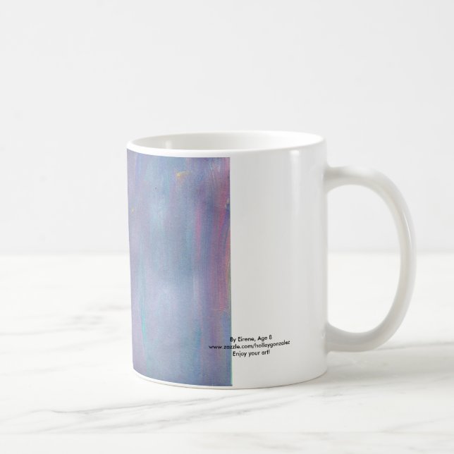 Café Taza del remolino de Lavendar (Derecha)
