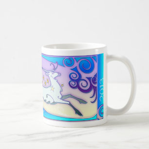 Café Taza del reno de la "alegría" del coleccionable y