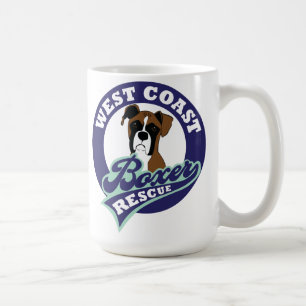 Café Taza del rescate del boxeador de la costa oeste