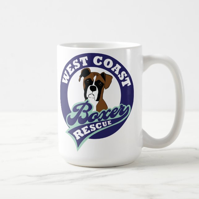 Café Taza del rescate del boxeador de la costa oeste (Derecha)