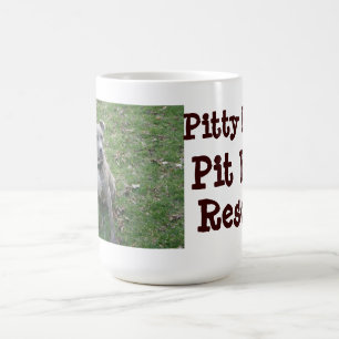 Café Taza del rescate del pitbull del fiesta de Pitty