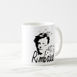 Café Taza del retrato de RIMBAUD