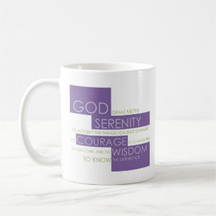 Café Taza del rezo de la serenidad