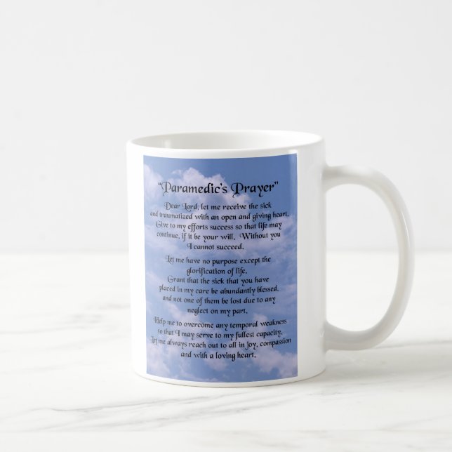 Café taza del rezo de los paramédicos (Derecha)