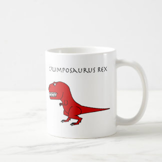 Café Taza del rojo de Grumposaurus Rex