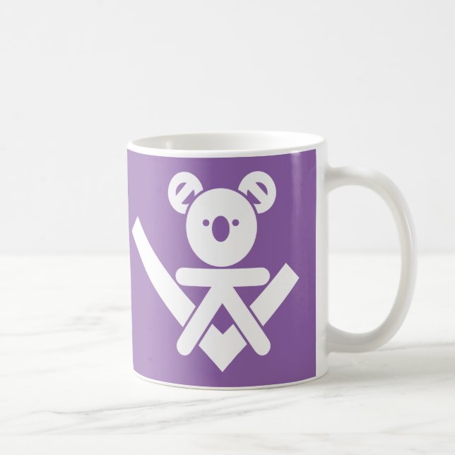 Café Taza del rompecabezas de la koala (Derecha)