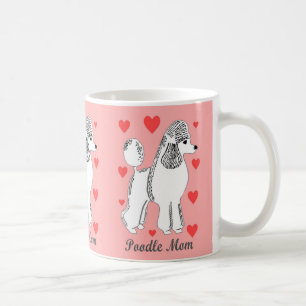 Café Taza del rosa de la mamá del caniche