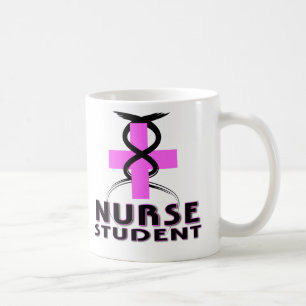CAFÉ TAZA DEL ROSA DEL ESTUDIANTE DE LA ENFERMERA