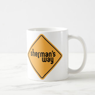 Café Taza del "Rótulo" de la manera de Sherman