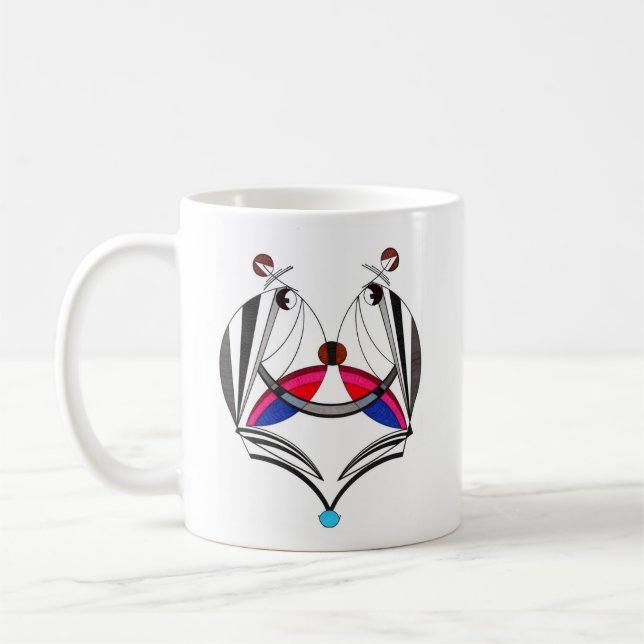 Café Taza del Rótulo del zodiaco de los géminis (Izquierda)